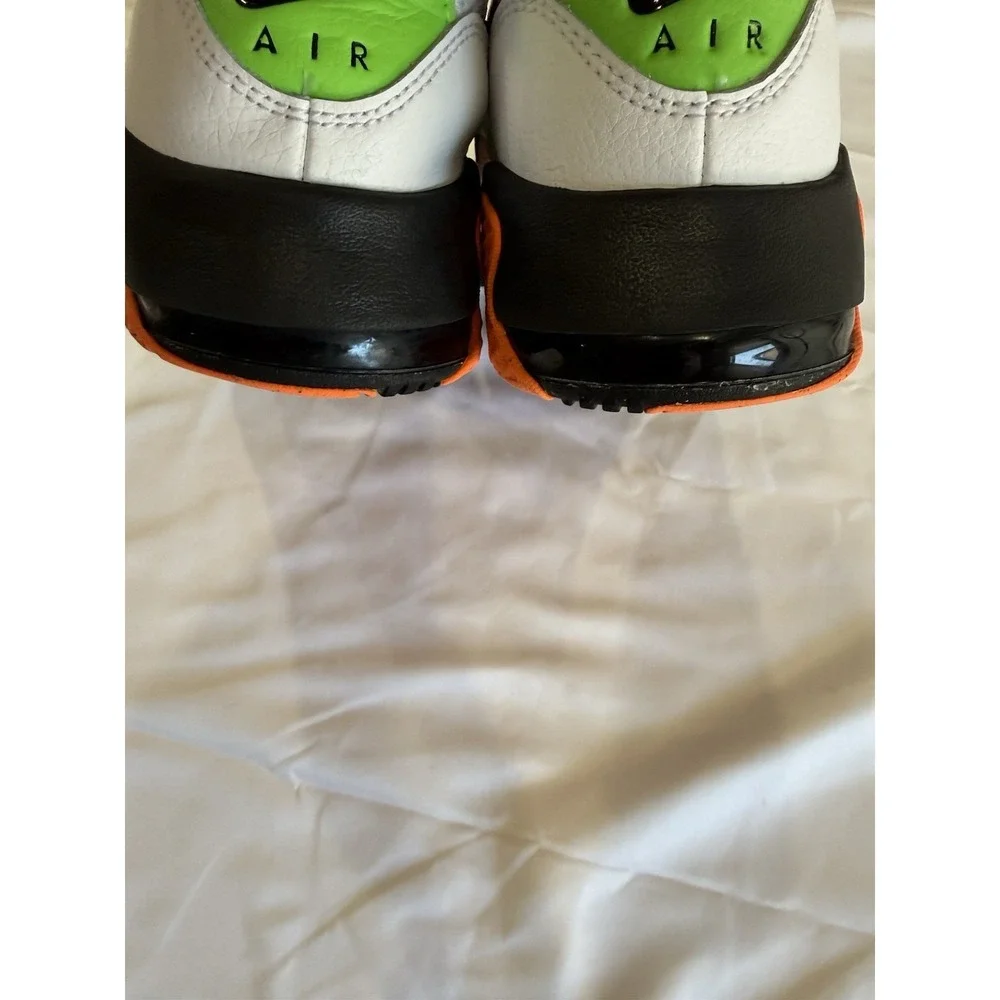Nike Air Max Youth Size 6.5Y White Black Orange Green Running Sneakers Shoes